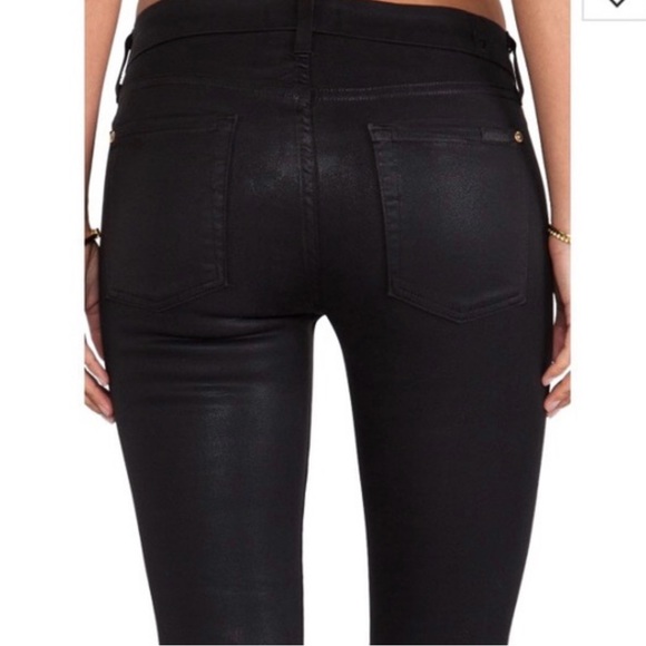 7 For All Mankind Skinny Coated Jean - Picture 2 of 4